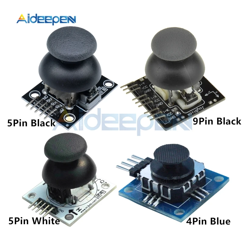 1Pcs 4Pin 5Pin 9Pin JoyStick Breakout Module Shield Joystick Game Controller 2.54mm Interface 2-Axis Two Way Rocker 5V Module
1Pcs 4Pin 5Pin 9Pin JoyStick Breakout Module Shield Joystick Game Controller 2.54mm Interface 2-Axis Two Way Rocker 5V Module