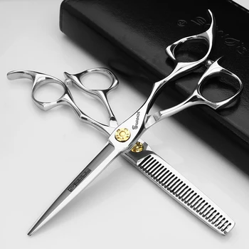 Salon professional hairdressing scissors set Japanese hairdressing scissors 6 inch 440c thinning scissors free gift
Salon professional hairdressing scissors set Japanese hairdressing scissors 6 inch 440c thinning scissors free gift