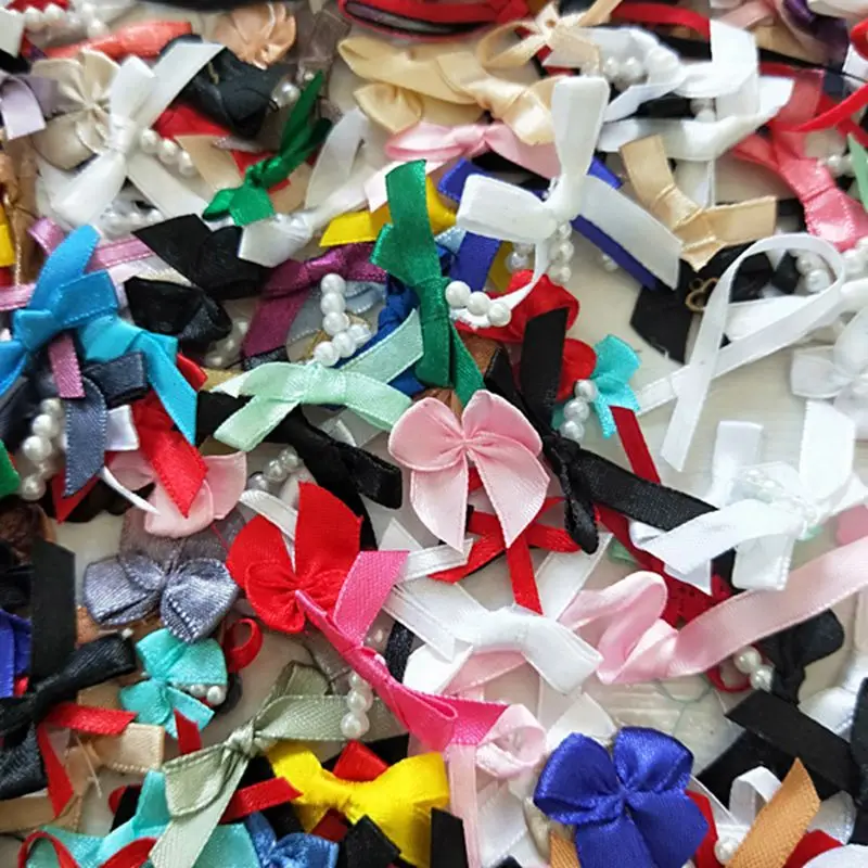 100pcs/lot Random Mix Colors Satin Ribbon Bows Small Bow Ties DIY Sewing Accessories Handmade Ornaments Candy Box Decoration
100pcs/lot Random Mix Colors Satin Ribbon Bows Small Bow Ties DIY Sewing Accessories Handmade Ornaments Candy Box Decoration