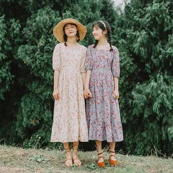 Spring Summer Women Floral Dress Ladies Casual Loose Sweet Chiffon Midi Dress French Vintage Elegant Square Collar Long Dress
Spring Summer Women Floral Dress Ladies Casual Loose Sweet Chiffon Midi Dress French Vintage Elegant Square Collar Long Dress