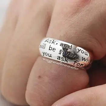 Solid 925 Sterling Silver Fashion Motto Biker Rocker Punk Ring 8E004
Solid 925 Sterling Silver Fashion Motto Biker Rocker Punk Ring 8E004