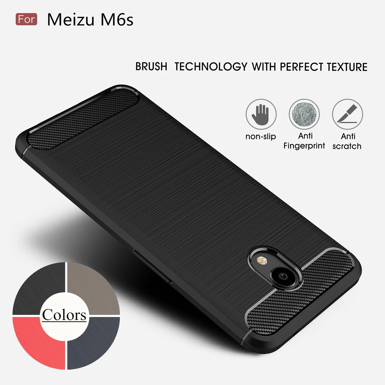 Case for Meizu M6s TPU Silicone Case Ultra-thin Soft Cover Matte Feel Phone Case Rugged Armor
Case for Meizu M6s TPU Silicone Case Ultra-thin Soft Cover Matte Feel Phone Case Rugged Armor