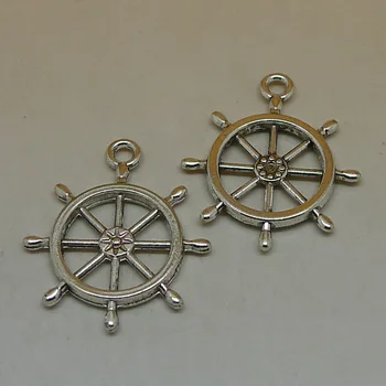 nevstop 100Pcs/lot Vintage Bronze Rudder Pendant Anchor Charms 24x28mm Ocean Sailing Charm DIY Accessories
nevstop 100Pcs/lot Vintage Bronze Rudder Pendant Anchor Charms 24x28mm Ocean Sailing Charm DIY Accessories