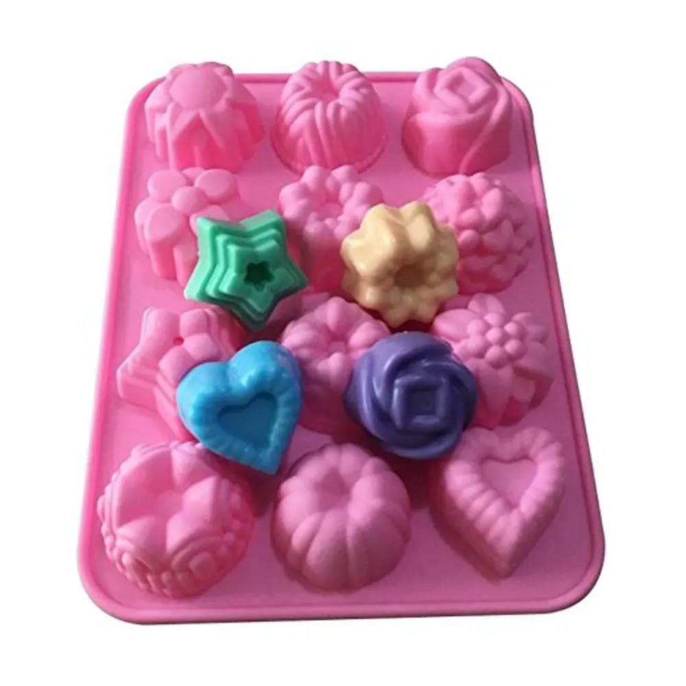 DIY 12 Cavities Flowers Silicone Hand made Soap Molds Ice Lattice Cake Candy Making Moulds Cake Pans Handmade Chocolate Mold
DIY 12 Cavities Flowers Silicone Hand made Soap Molds Ice Lattice Cake Candy Making Moulds Cake Pans Handmade Chocolate Mold