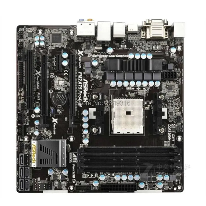 For ASRock FM2A75 Pro4-M Original Used Desktop Motherboard A75 Socket FM2 SATA3 USB3.0
For ASRock FM2A75 Pro4-M Original Used Desktop Motherboard A75 Socket FM2 SATA3 USB3.0