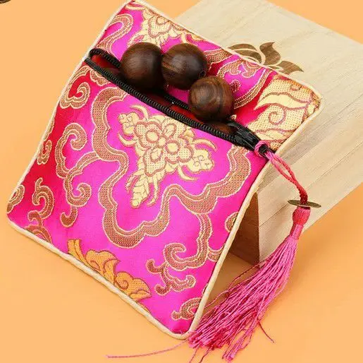 Small Rich Flowers Tassel Zipper Coin Purse Gift Bag Card Holder Jewelry Packaging Silk Brocade Trinket Storage Pouch 4pcs/lot
Small Rich Flowers Tassel Zipper Coin Purse Gift Bag Card Holder Jewelry Packaging Silk Brocade Trinket Storage Pouch 4pcs/lot