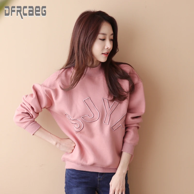 2019 Autumn Winter Thicken O-Neck Women's Hoodies Cotton Long Sleeve Velvet Warm Sweatshirts Female Korean style Loose Hoodies
2019 Autumn Winter Thicken O-Neck Women's Hoodies Cotton Long Sleeve Velvet Warm Sweatshirts Female Korean style Loose Hoodies