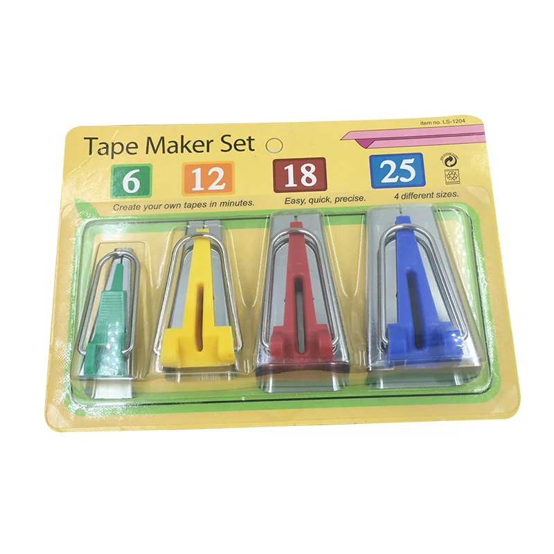 Sewing Tools 6mm 12mm 18mm 25mm 4pcs Fabric Clover Bias Tape Maker Binding Tool Sets Machine Tool Sewing
Sewing Tools 6mm 12mm 18mm 25mm 4pcs Fabric Clover Bias Tape Maker Binding Tool Sets Machine Tool Sewing