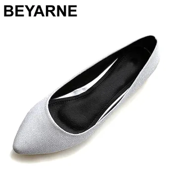 BEYARNE New Leather Lining Women Leather Flats Canvas Silver Basic Pointy Toe Ballerina Ballet Flat Slip On Wedding Shoes
BEYARNE New Leather Lining Women Leather Flats Canvas Silver Basic Pointy Toe Ballerina Ballet Flat Slip On Wedding Shoes