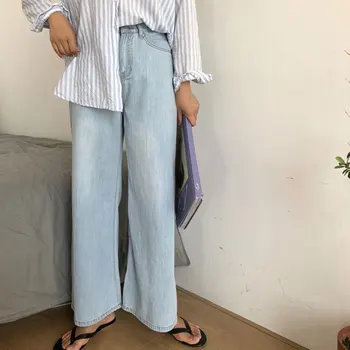 Summer High Waist Casual Jeans Loose Wide Leg Denim Pants Female High Street Ladies Jeans Korean Vintage Boyfriend Trousers
Summer High Waist Casual Jeans Loose Wide Leg Denim Pants Female High Street Ladies Jeans Korean Vintage Boyfriend Trousers