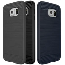 Case For Samsung Galaxy J5 (2015 ) J5008 / S6 Luxury Soft Carbon Fiber Texture Coque Cover For Samsung J5 S6 Edge Case Silicone
