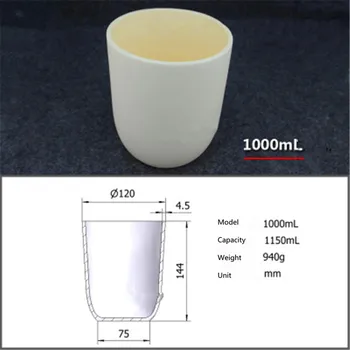 99.5% corundum crucible/Alumina ceramic crucible/1000ml/Temperature resistance 1600 degree / sintered ceramic crucible
99.5% corundum crucible/Alumina ceramic crucible/1000ml/Temperature resistance 1600 degree / sintered ceramic crucible
