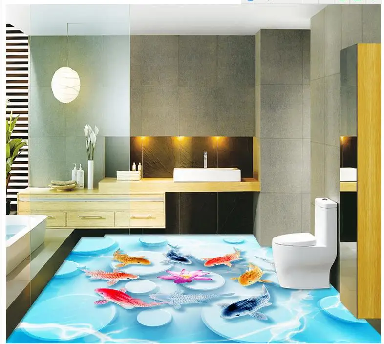 Nine fish Figure 3D stereoscopic three-dimensional floor Walls PVC waterproof self-adhesive
Nine fish Figure 3D stereoscopic three-dimensional floor Walls PVC waterproof self-adhesive