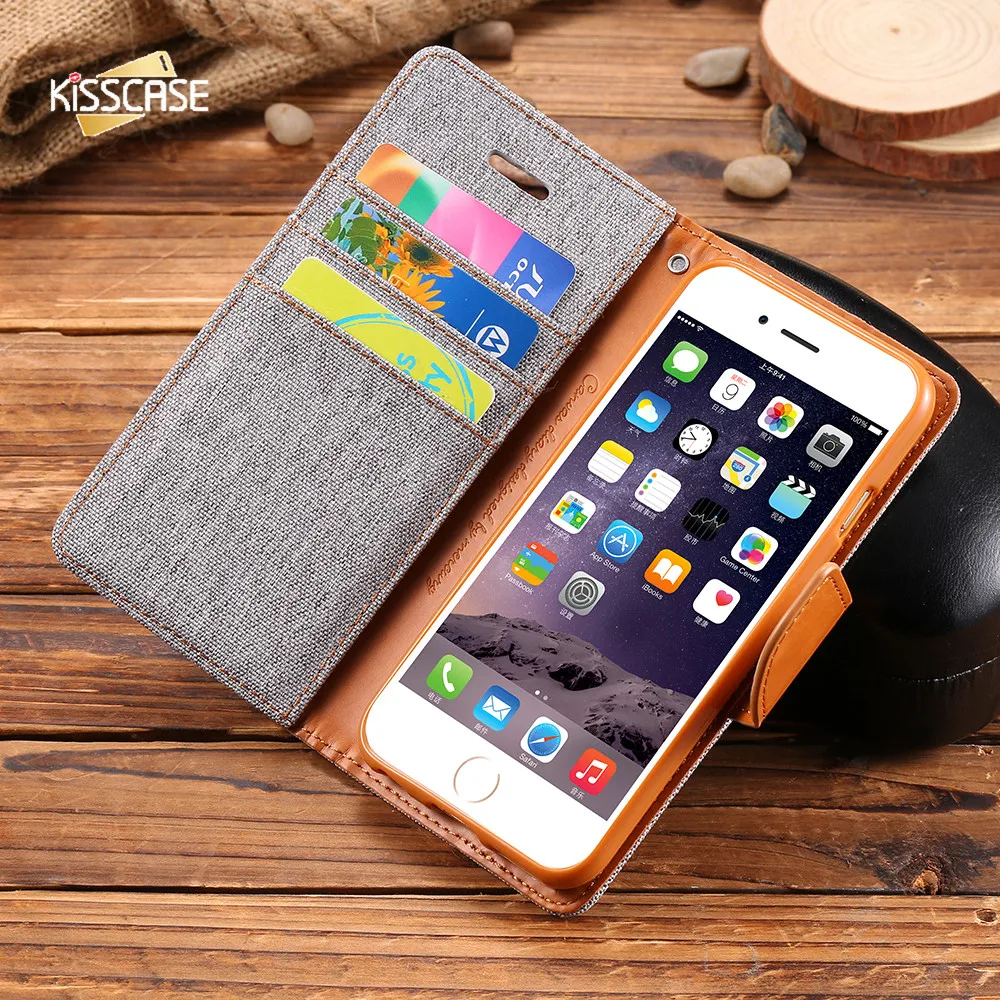 KISSCASE Clothe Flip Leather Case For iPhone 7 6s 6 Plus Case 5S SE Magnetic Wallet Stand Phone Cases For iPhone 6 6s 7 5S SE
KISSCASE Clothe Flip Leather Case For iPhone 7 6s 6 Plus Case 5S SE Magnetic Wallet Stand Phone Cases For iPhone 6 6s 7 5S SE