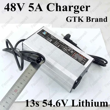 GTK 48v 5A lithium charger rapid 13s charger 54.6v 48v cc cv 5a dc polymer smart charger electric bike 3-pin 48v 20ah 30ah pack
GTK 48v 5A lithium charger rapid 13s charger 54.6v 48v cc cv 5a dc polymer smart charger electric bike 3-pin 48v 20ah 30ah pack