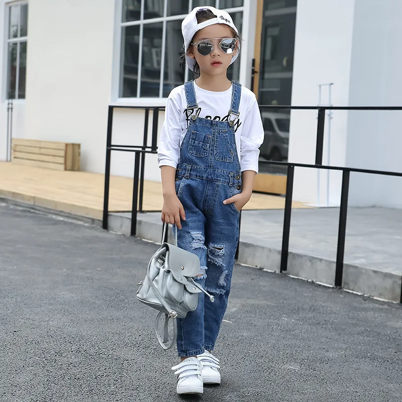 Children Spring Clothes Kids Denim Cotton Overalls Girls Casual Jumpsuit Baby Broken Hole Bib Pants Button Suspender Trousers
Children Spring Clothes Kids Denim Cotton Overalls Girls Casual Jumpsuit Baby Broken Hole Bib Pants Button Suspender Trousers