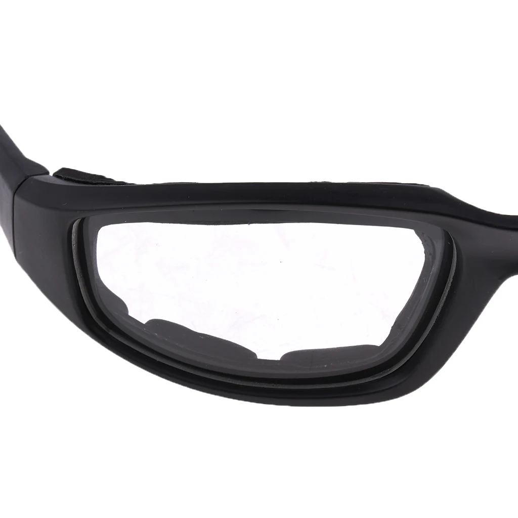 Motorcycle Windproof Dustproof Riding Glasses Padded Comfortable Clear