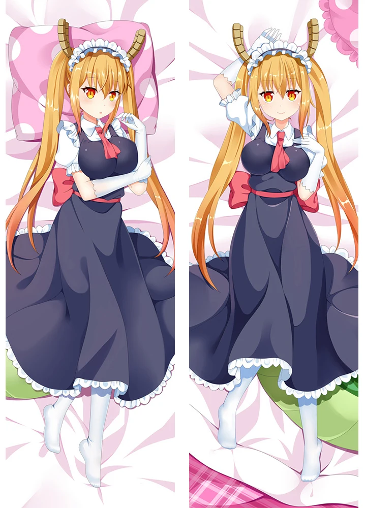 Miss Kobayashi/'s Dragon Maid Anime Girl Dakimakura Kanna Body Pillow Case Cover
