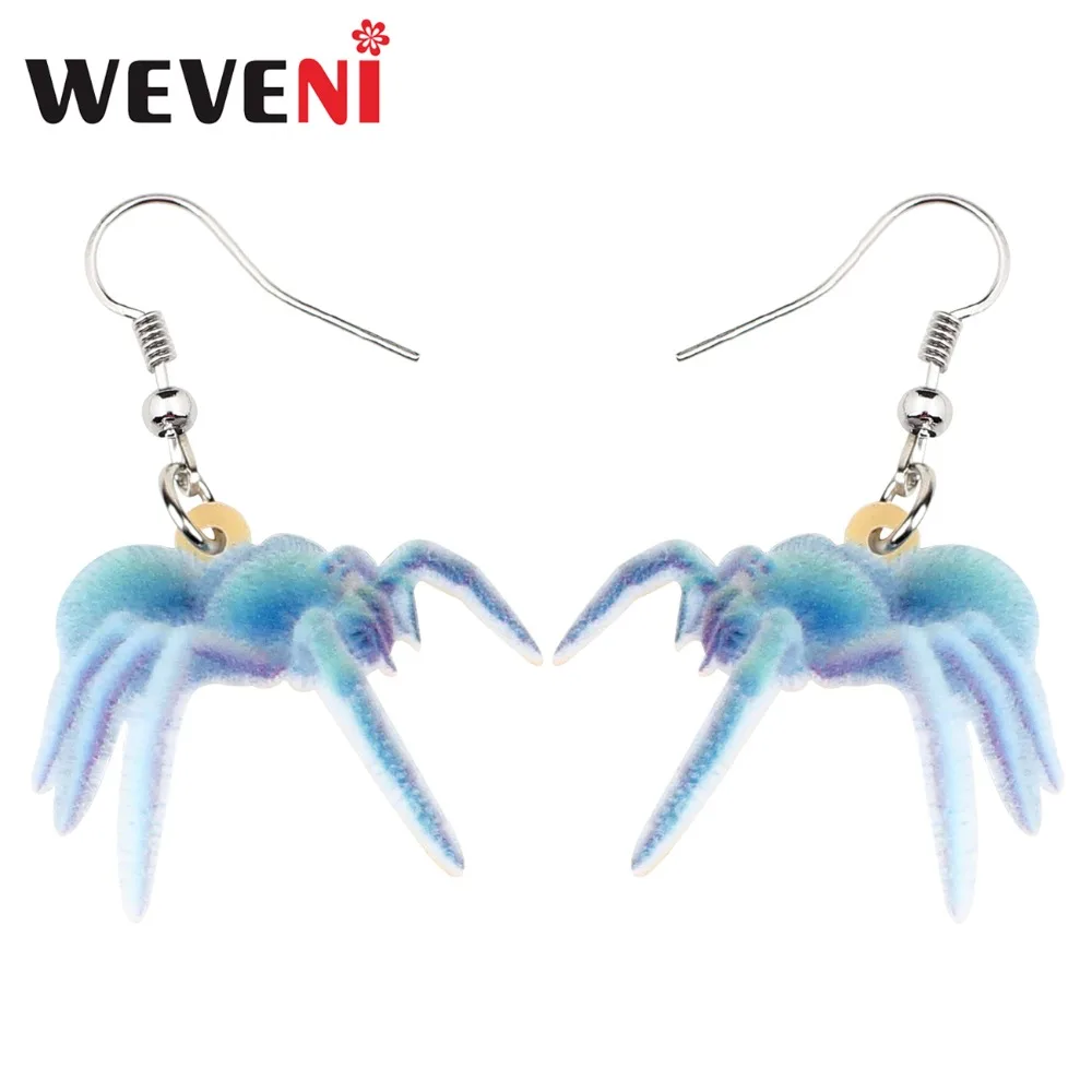 WEVENI Acrylic Halloween Blue Spider Earrings Drop Dangle Trendy Animal Jewelry For Women Girls Party Accessories Dropship
WEVENI Acrylic Halloween Blue Spider Earrings Drop Dangle Trendy Animal Jewelry For Women Girls Party Accessories Dropship