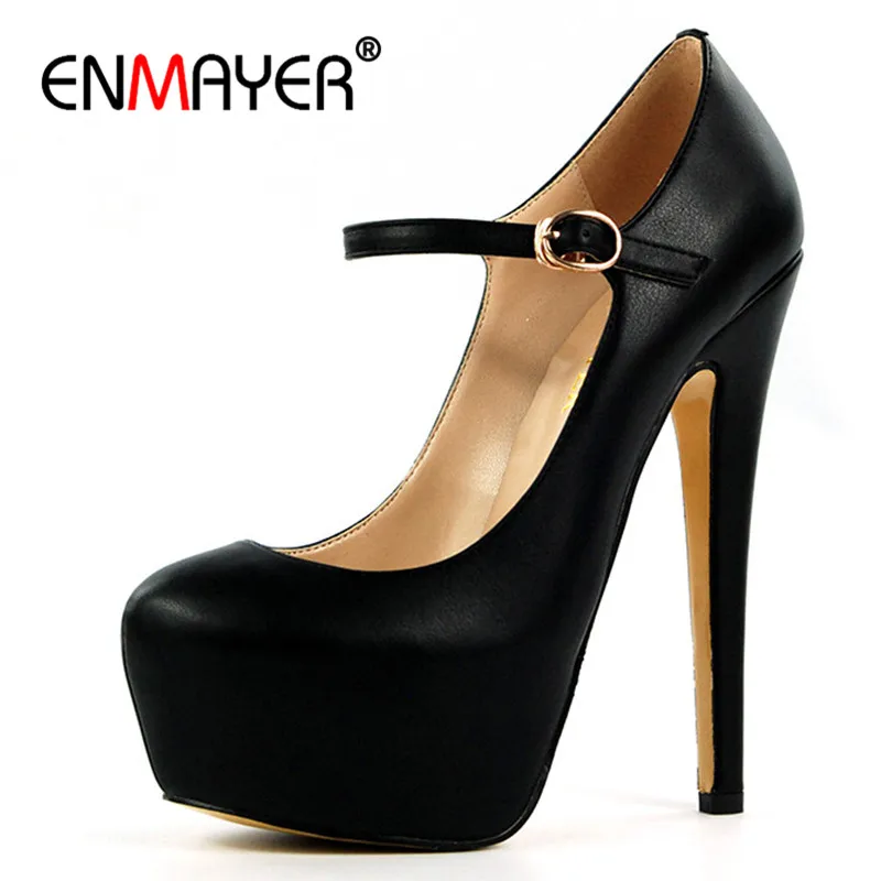ENMAYER Mary Janes Shoes Woman High Heels Round Toe Pumps Plus Size 35-46 Chaussure Femme Platform Shoe Pumps Party Shoes
ENMAYER Mary Janes Shoes Woman High Heels Round Toe Pumps Plus Size 35-46 Chaussure Femme Platform Shoe Pumps Party Shoes