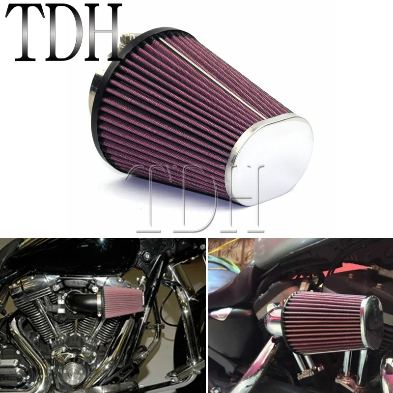 Motorcycle Red High Flow Air filter Element Oval Tapered RC-3680 For Harley Softail Road King Custom Universal Air Filter
Motorcycle Red High Flow Air filter Element Oval Tapered RC-3680 For Harley Softail Road King Custom Universal Air Filter