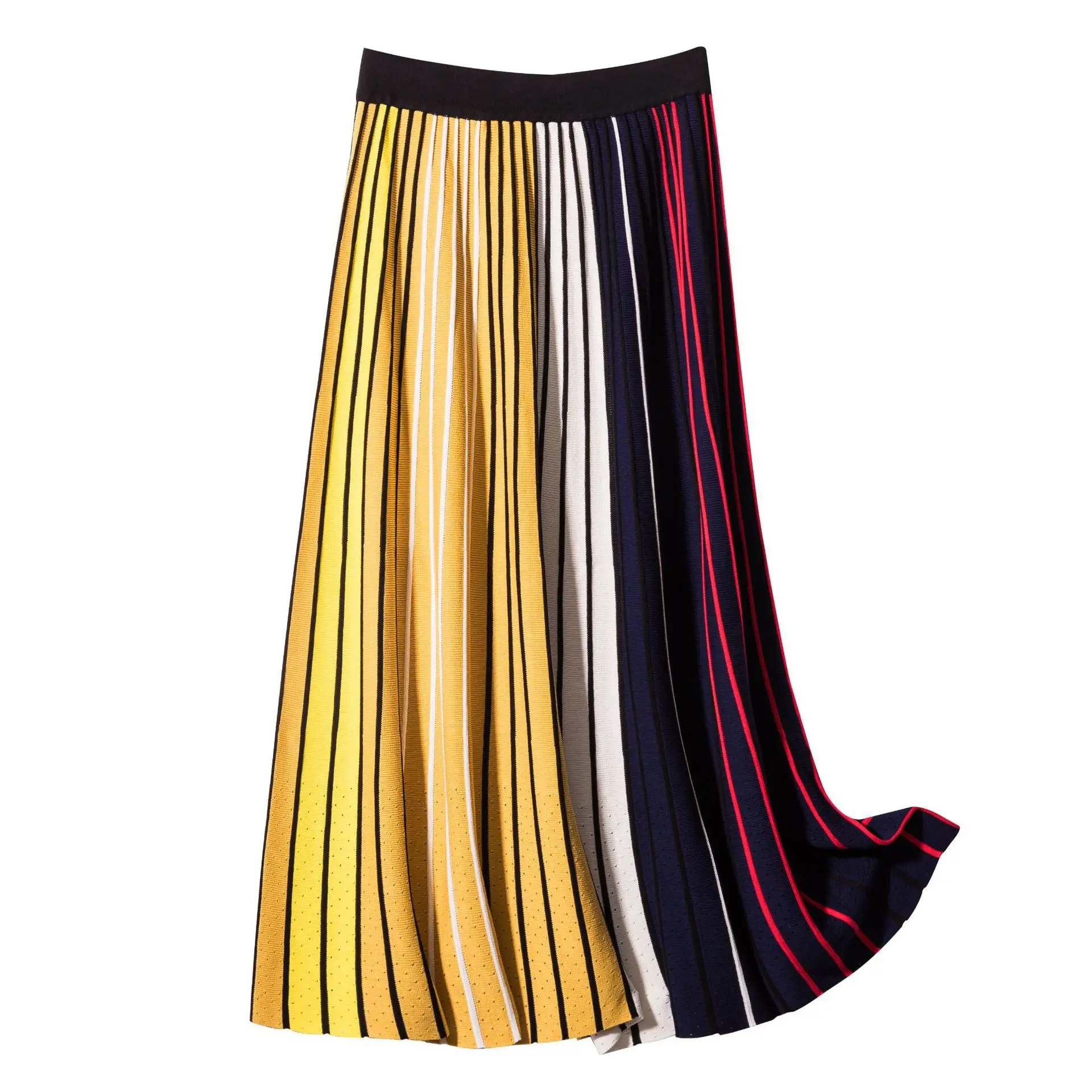 2019 Autumn Winter Women Skirts striped High Waist Pleated A-Line Skirts For Women Elegant Female Long Skirt Kintted Saia Faldas
2019 Autumn Winter Women Skirts striped High Waist Pleated A-Line Skirts For Women Elegant Female Long Skirt Kintted Saia Faldas