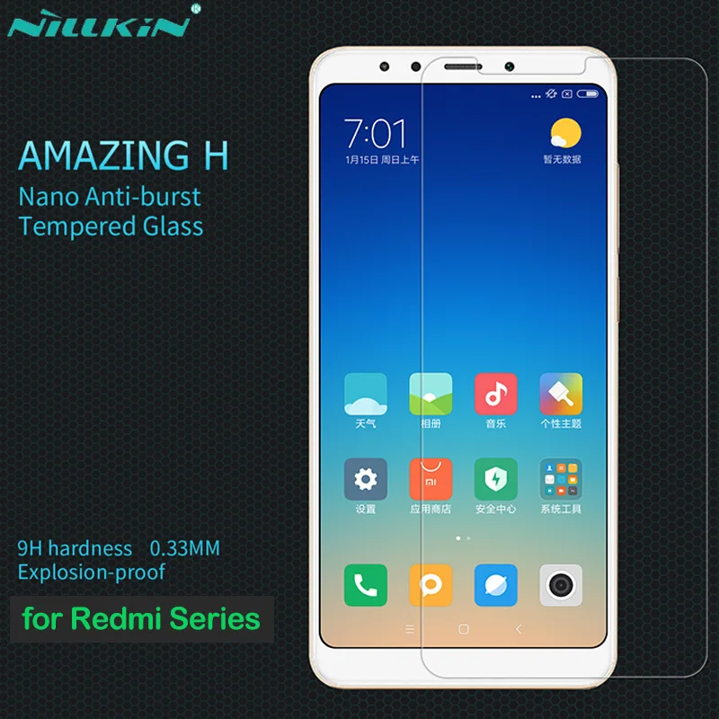 Nillkin Amazing H Tempered Glass for Xiaomi Redmi 5A 6A 5 6 Plus Note 7 5 6 Pro Screen Protector Anti-Explosion Protective Film
Nillkin Amazing H Tempered Glass for Xiaomi Redmi 5A 6A 5 6 Plus Note 7 5 6 Pro Screen Protector Anti-Explosion Protective Film