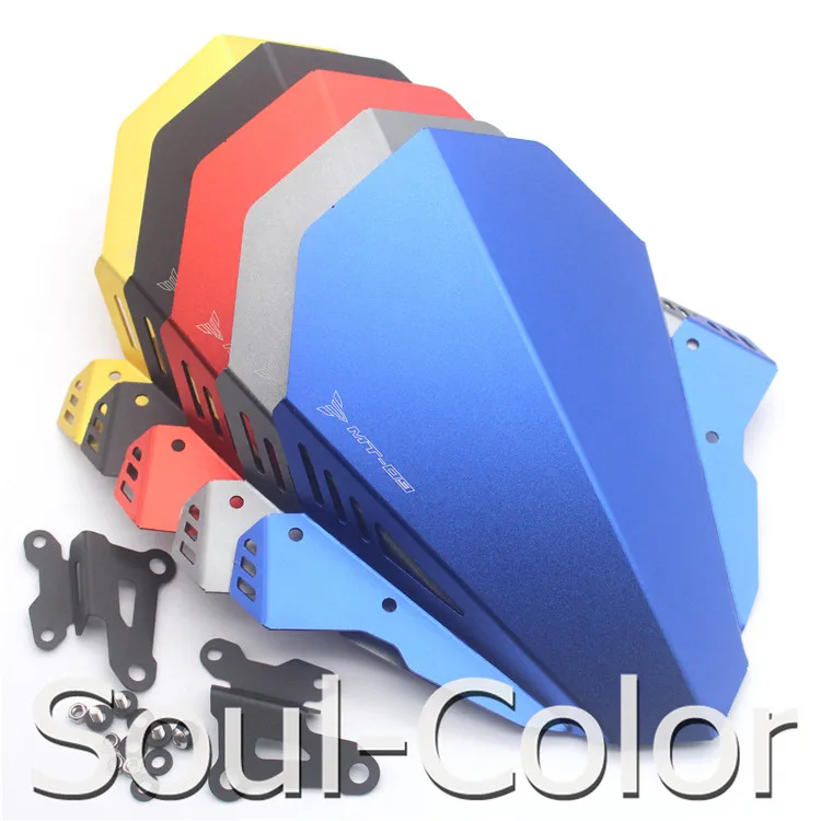 Motorcycle accessories Aluminium alloy Windshield WindScreen Visor Viser Wind Deflector fit for MT-09 MT09 2017 2018 2019
Motorcycle accessories Aluminium alloy Windshield WindScreen Visor Viser Wind Deflector fit for MT-09 MT09 2017 2018 2019