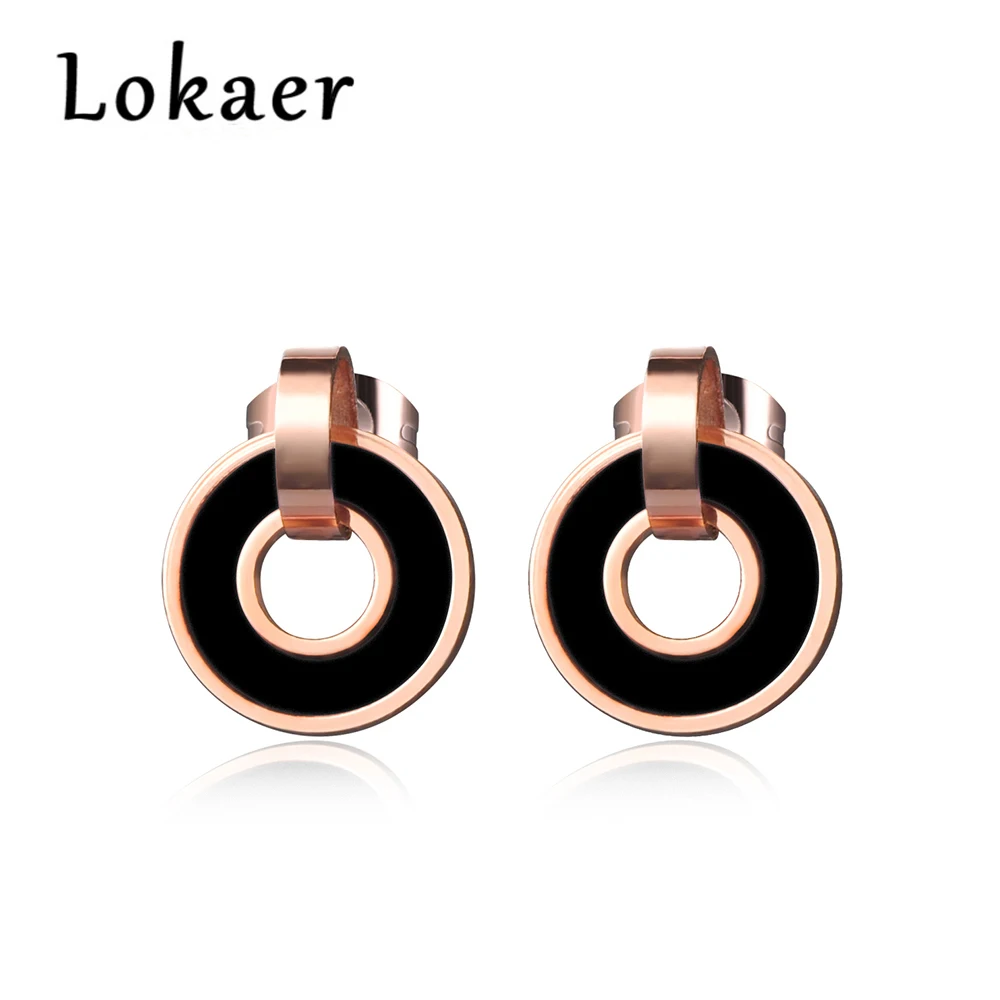 Lokaer Classic Acrylic Double Circle Drop Earrings Rose Gold Color Stainless Steel Dangle Earrings Jewelry For Women E170240333R
Lokaer Classic Acrylic Double Circle Drop Earrings Rose Gold Color Stainless Steel Dangle Earrings Jewelry For Women E170240333R
