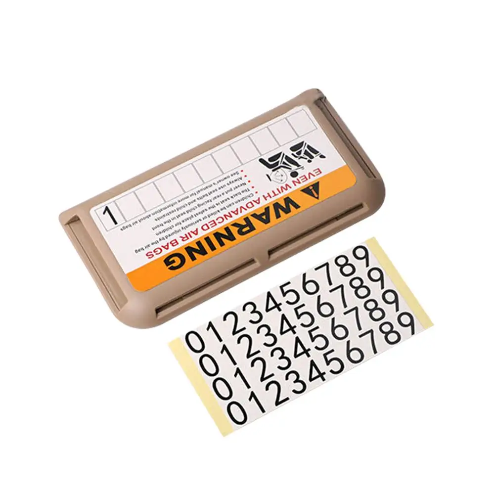 Car Visor Business Card Holder Storage Box Specialized Plug-In Card Temporary Parking Card Board Magnet Car Numbers
Car Visor Business Card Holder Storage Box Specialized Plug-In Card Temporary Parking Card Board Magnet Car Numbers