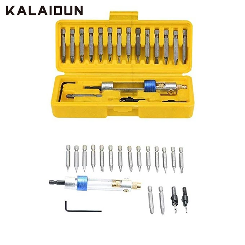 KALAIDUN 20Pcs Drill Driver Multi Screwdriver Sets Swap Drill Bits Set Updated Version 16 Different Kinds Head With Bits
KALAIDUN 20Pcs Drill Driver Multi Screwdriver Sets Swap Drill Bits Set Updated Version 16 Different Kinds Head With Bits