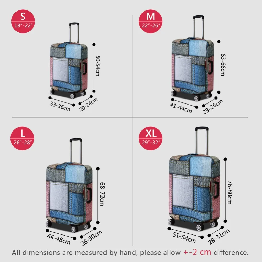 Плотный защитный чехол Dispalang для чемодана путешествий эластичный пылезащитный