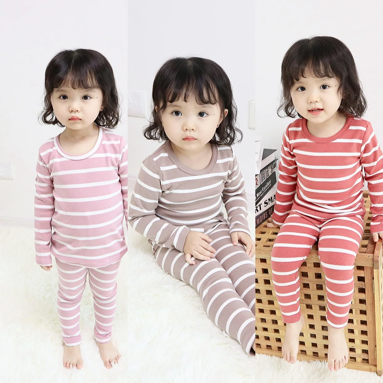 Girls Boys Clothing Sets Spring Autumn Sleeping Suits Striped Long Sleeve Shirt + Pants 2pcs Kids Clothes Children Clothing Suit
Girls Boys Clothing Sets Spring Autumn Sleeping Suits Striped Long Sleeve Shirt + Pants 2pcs Kids Clothes Children Clothing Suit