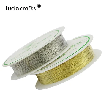 Lucia crafts 0.3/0.4/0.5/0.8MM Sliver Beading wire Metallic Craft Cord bead hand tablet 1roll/pack I0204
Lucia crafts 0.3/0.4/0.5/0.8MM Sliver Beading wire Metallic Craft Cord bead hand tablet 1roll/pack I0204