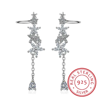 925 Sterling Silver Aaa Zirconia Ice Leaves Flower Water Drop Tassel Earrings Ear Hook Oorbellen S-e552
925 Sterling Silver Aaa Zirconia Ice Leaves Flower Water Drop Tassel Earrings Ear Hook Oorbellen S-e552