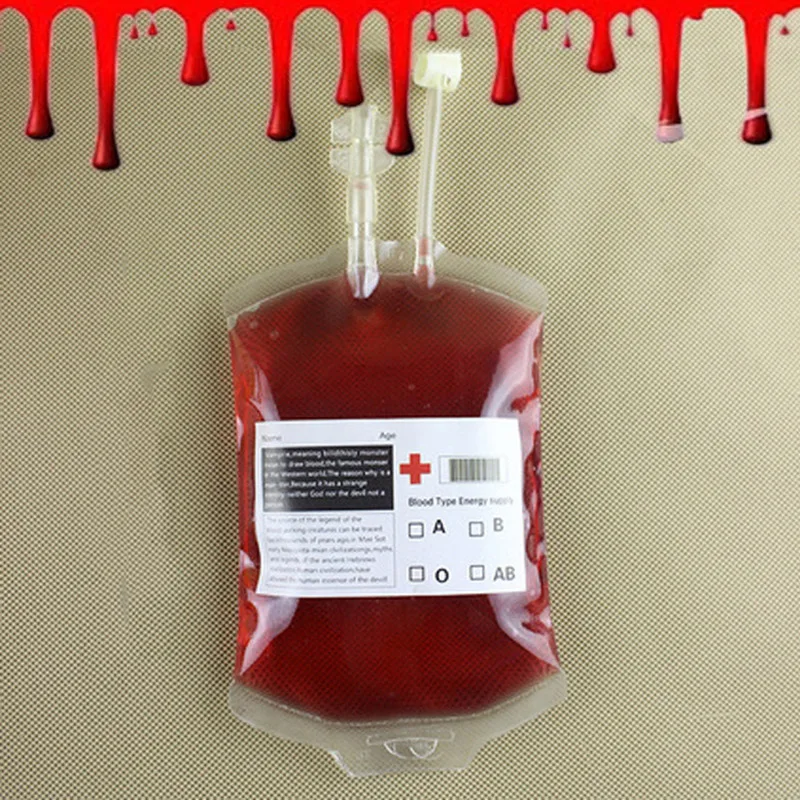 300ml Transparent Medical Reusable Blood Energy Drink Bag Halloween Vampire Pouch Props Novelty Sunglass Drink Gag Jokes Toys
300ml Transparent Medical Reusable Blood Energy Drink Bag Halloween Vampire Pouch Props Novelty Sunglass Drink Gag Jokes Toys