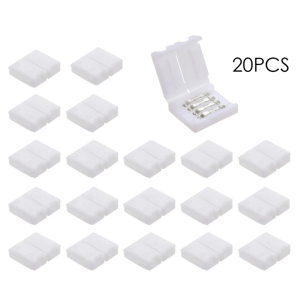 10/20PCS 15mm 4 pin Quick LED Strip Connectors for 5050 RGB Color LED Strip Light ,Free solder Quick Splitter Accessories
10/20PCS 15mm 4 pin Quick LED Strip Connectors for 5050 RGB Color LED Strip Light ,Free solder Quick Splitter Accessories