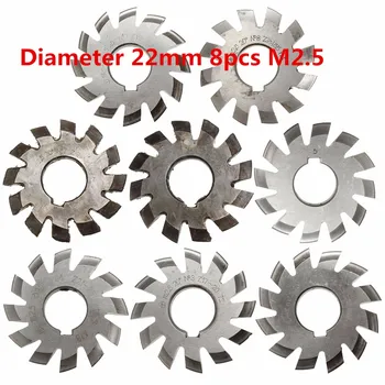 Module 2.5 M2.5 PA20 Degrees Bore 22mm #1-8 HSS Involute Gear Milling Cutter High Speed Steel Milling Cutter Gear Cutting Tools
Module 2.5 M2.5 PA20 Degrees Bore 22mm #1-8 HSS Involute Gear Milling Cutter High Speed Steel Milling Cutter Gear Cutting Tools