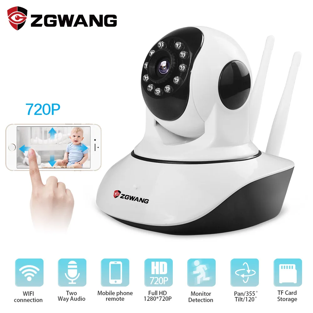 ZGWANG 720P home security ip-camera two-way audio Wireless mini camera 1MP night vision CCTV WiFi camera Kids Monitor Ip cam
ZGWANG 720P home security ip-camera two-way audio Wireless mini camera 1MP night vision CCTV WiFi camera Kids Monitor Ip cam