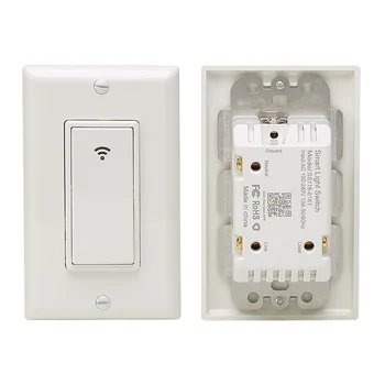 US Plug WiFi Smart Switch 2000W Wall-In Smart Switch Phone APP Remote Control Compatible With Alexa Google Assistant IFTTT
US Plug WiFi Smart Switch 2000W Wall-In Smart Switch Phone APP Remote Control Compatible With Alexa Google Assistant IFTTT