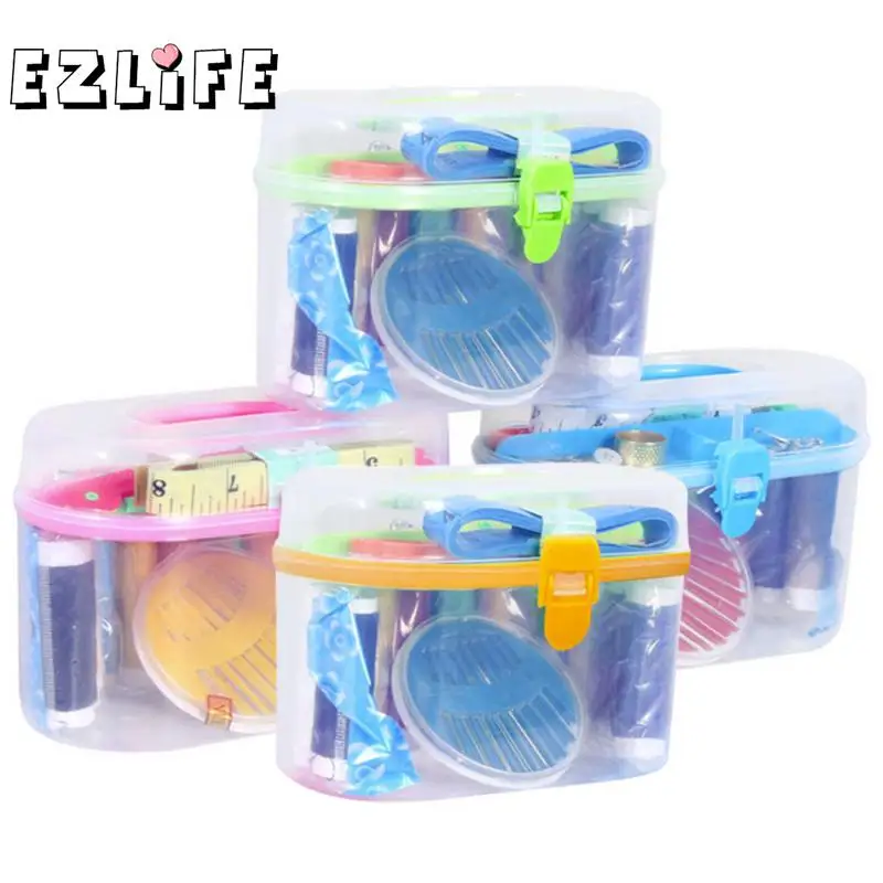 24pcs/set Complete Sewing Thread Needle Scissor Thimble Mini Plastic Storage Case Sewing Kit Kitting Accessories Tools MS662
24pcs/set Complete Sewing Thread Needle Scissor Thimble Mini Plastic Storage Case Sewing Kit Kitting Accessories Tools MS662
