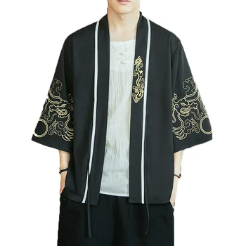 Men Hanfu Shirts 2019 Mens Print Kimono Male Collarless Vintage Linen Shirt Open Stitch Streetwear Men Shirts Camisas Hombre 5XL
Men Hanfu Shirts 2019 Mens Print Kimono Male Collarless Vintage Linen Shirt Open Stitch Streetwear Men Shirts Camisas Hombre 5XL