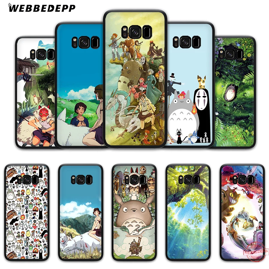 WEBBEDEPP Hayao Miyazaki пленка мягкий чехол для Samsung A6 A7 A8 A9 J6 2018 S6 S7 S8 S9 S10E S20 ультра Note 8 9 10 Lite
