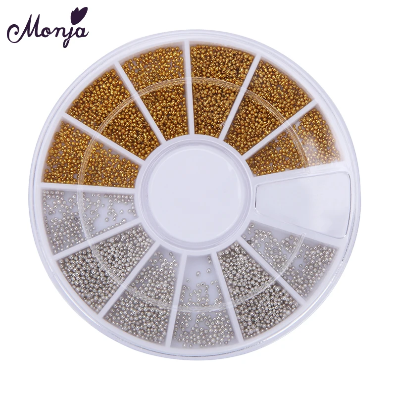 Monja 0.7mm Nail Art Gold Silver Metal Mini Caviar Beads Pearls 3D Charm Rhinestones Manicure Decorations Accessories Wheel
Monja 0.7mm Nail Art Gold Silver Metal Mini Caviar Beads Pearls 3D Charm Rhinestones Manicure Decorations Accessories Wheel