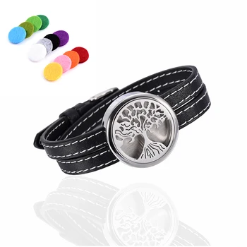 Fashion Essential Oil Diffuser Leather and Stainless Steel Bracelets Aromatherapy Jewelry Scent Diffuser Lockets Bracelets
Fashion Essential Oil Diffuser Leather and Stainless Steel Bracelets Aromatherapy Jewelry Scent Diffuser Lockets Bracelets