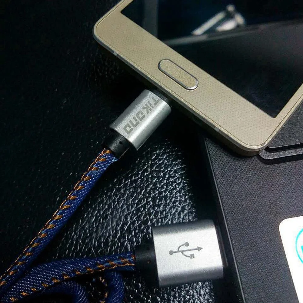 Tikono Denim 100cm Micro USB Cable Mobile Phone Data Sync Charger Cable for Samsung S6 S7 Xiaomi Huawei Android Mobile Phone
Tikono Denim 100cm Micro USB Cable Mobile Phone Data Sync Charger Cable for Samsung S6 S7 Xiaomi Huawei Android Mobile Phone