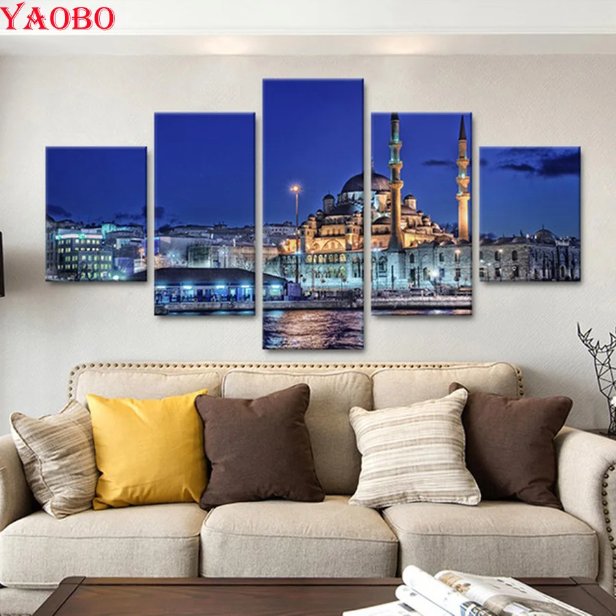 Full Square Diamond Painting 5 pcs Turkish Mosque Night Landscape DIY Diamond Embroidery Cross Stitch Rhinestone Mosaic Painting
Full Square Diamond Painting 5 pcs Turkish Mosque Night Landscape DIY Diamond Embroidery Cross Stitch Rhinestone Mosaic Painting