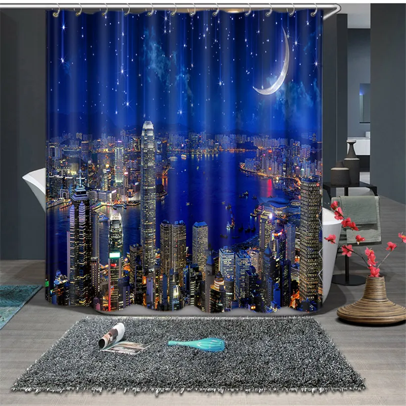 Blue City night scene Luxury Modern Bathroom Waterproof Kitchen 3D Shower Curtains Door Window Curtains
Blue City night scene Luxury Modern Bathroom Waterproof Kitchen 3D Shower Curtains Door Window Curtains