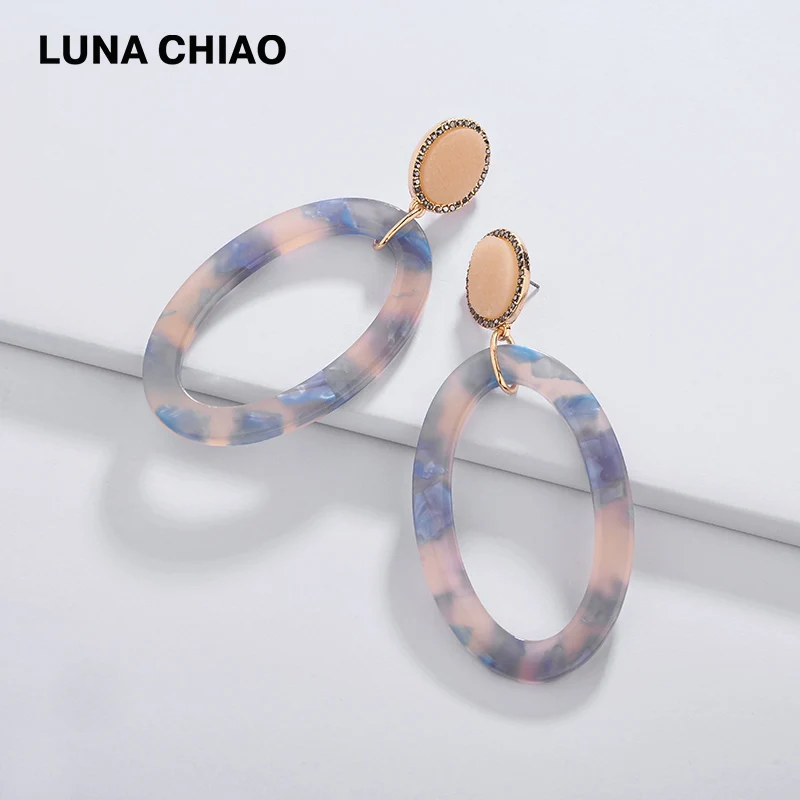 LUNA CHIAO 2019 New Arrival Druzy Stone Acrylic Oval Shape Big Long Earrings ZA Korean earrings for Women
LUNA CHIAO 2019 New Arrival Druzy Stone Acrylic Oval Shape Big Long Earrings ZA Korean earrings for Women