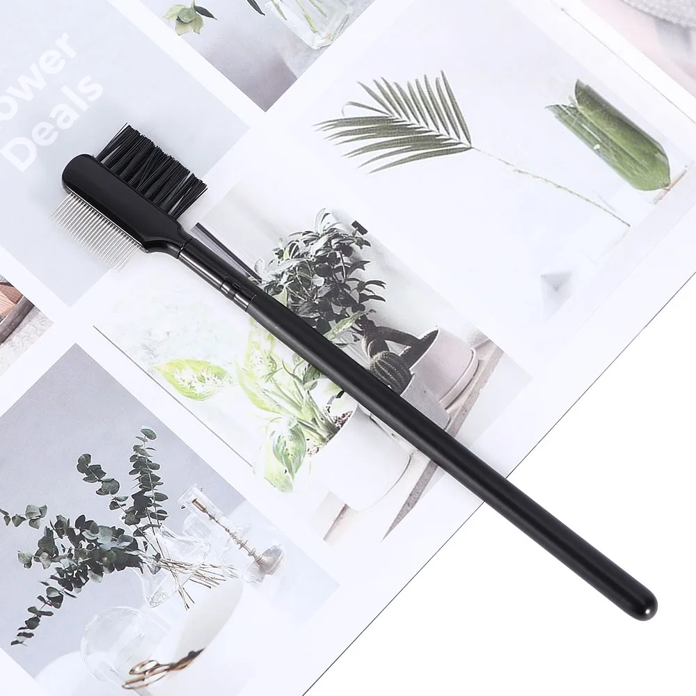 1PC Professional Eyelashes Extension Eyebrow Metal Dual Comb Brush Eye Lashes Beauty Cosmetic Makeup Tools |